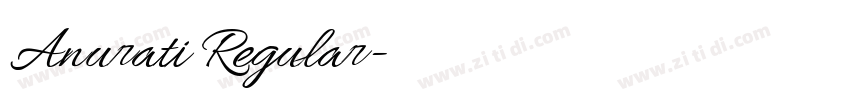 Anurati Regular字体转换 Anurati Regular字体转换